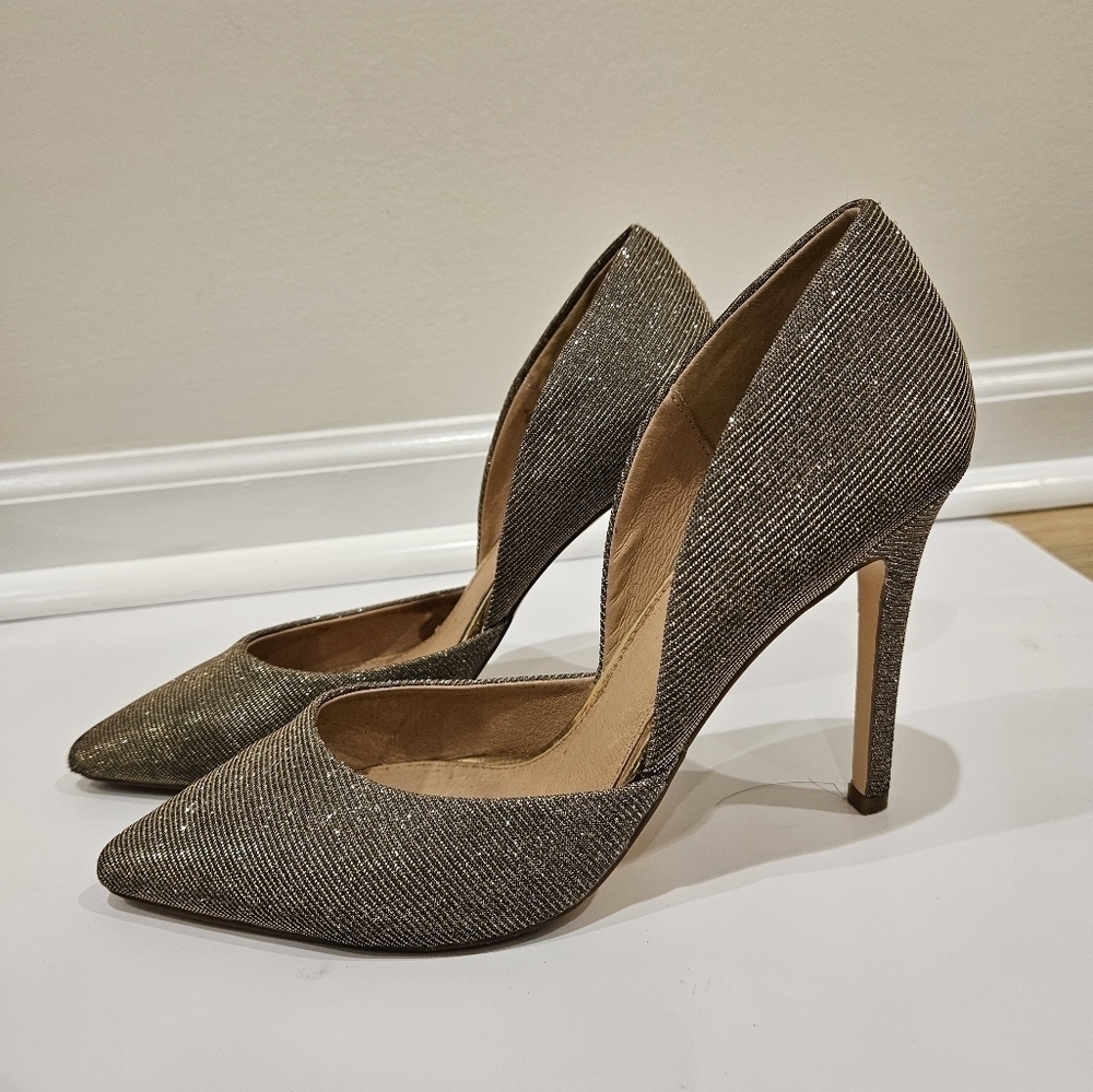 La strada glitter pointed toe heels size 7.5